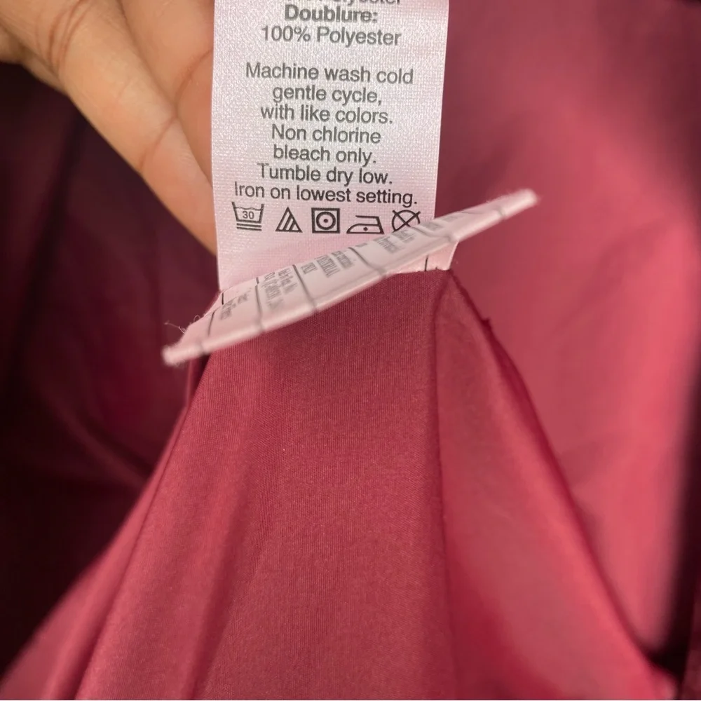 J. Crew Burgundy Red Quilted Puffer Jacket Size XXS - Picture 7 of 7